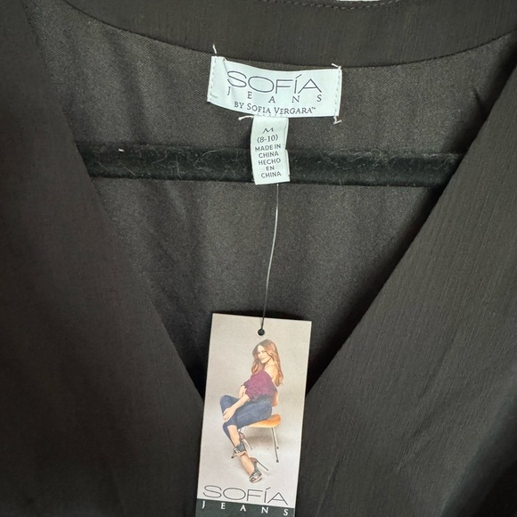 NWT Sofia by Sofia Vergara Black Ruched Maxi Dress - Picture 3 of 5